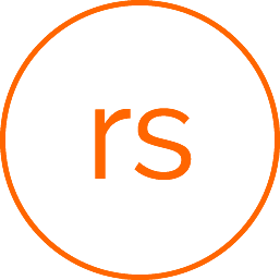 Logo Articulate Rise 360 mit einem orangenen Kreis, in welchem mittig die Abkürzung rs steht